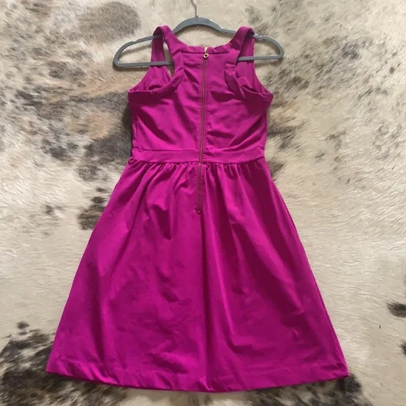 EUC Cynthia Rowley Magenta Fit & Flare Dress Size: Small (S) MSRP $138 - Picture 10 of 11